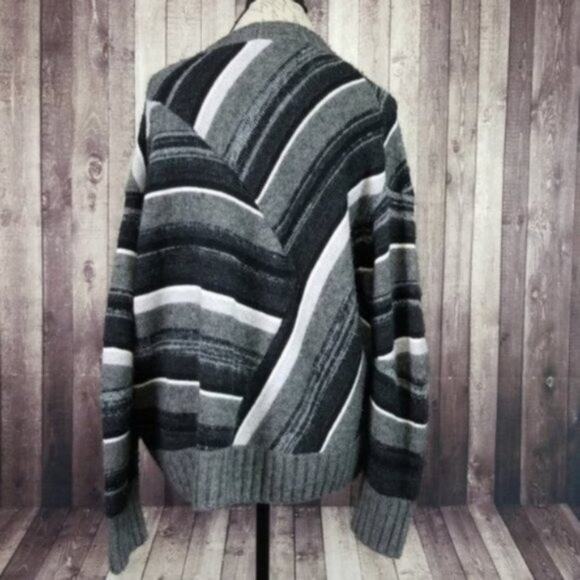 Helmut Lang Ombre Striped Wool Blend Crewneck Sweater NEW Women's Medium - Picture 5 of 7